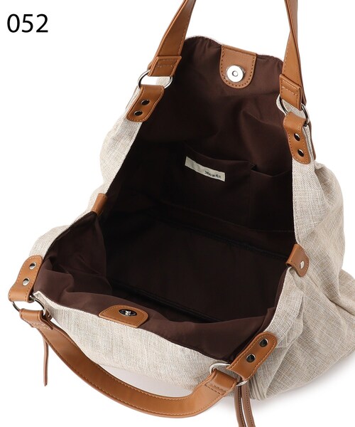 SHOO・LA・RUE(シューラルー)の「◆バルーントートバッグ(トートバッグ・レディース・グレー/ブラック系2/ブルー系2/ベージュ・00)」の8枚目の写真