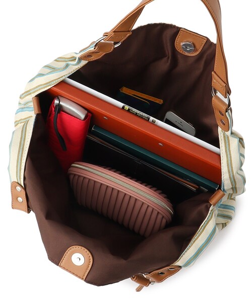 SHOO・LA・RUE(シューラルー)の「◆バルーントートバッグ(トートバッグ・レディース・グレー/ブラック系2/ブルー系2/ベージュ・00)」の11枚目の写真