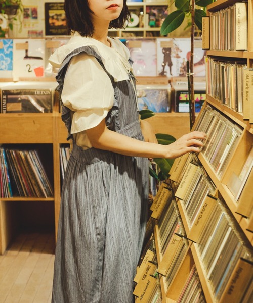 kutir(クティール)の「【クティールとレトロ】2WAYフリルキャミワンピース(ワンピース・レディース・オフホワイト/ブラック/ブルー・MEDIUM/SMALL/LARGE)」の17枚目の写真