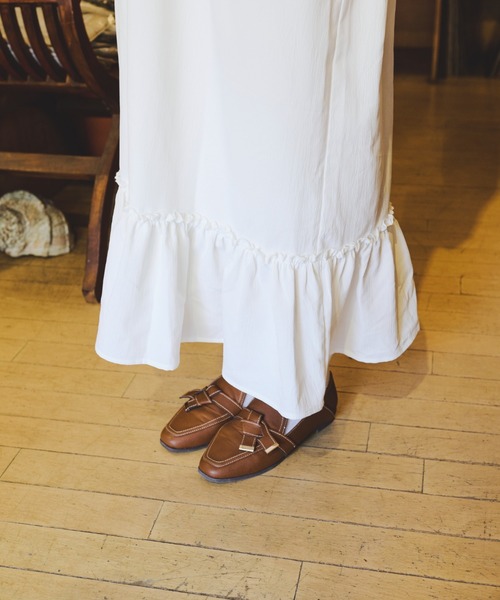 kutir(クティール)の「【クティールとレトロ】2WAYフリルキャミワンピース(ワンピース・レディース・オフホワイト/ブラック/ブルー・MEDIUM/SMALL/LARGE)」の11枚目の写真