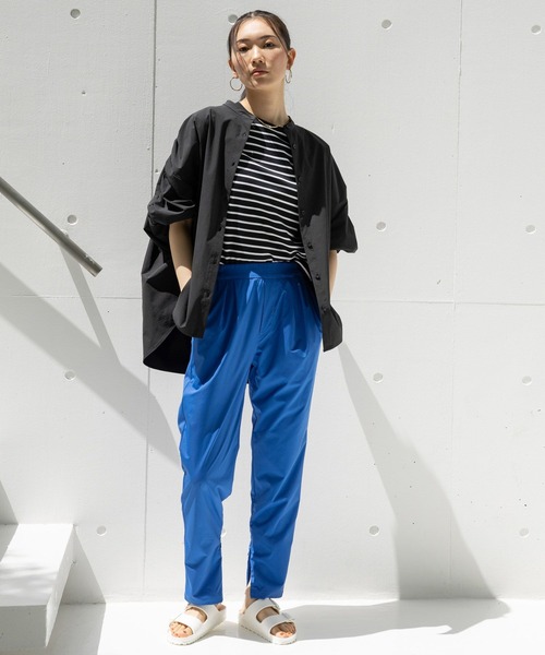 HEREIAM（ヘレイアム）の「【HEREIAM】接触冷感／クールマテリアルブラウス（シャツ/ブラウス・レディース・ブラック/ベージュ・FREE）」の3枚目の写真