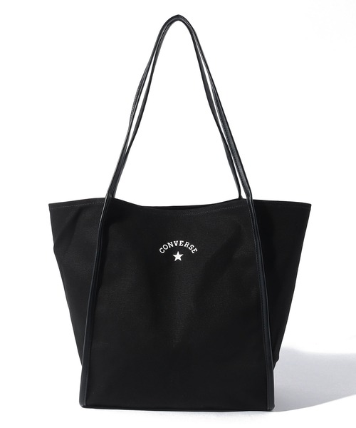 CONVERSE（コンバース）の「CONVERSE　ARCH LOGO TOTE BAG L（トートバッグ・メンズ・ブラック/オフホワイト・FREE）」の9枚目の写真