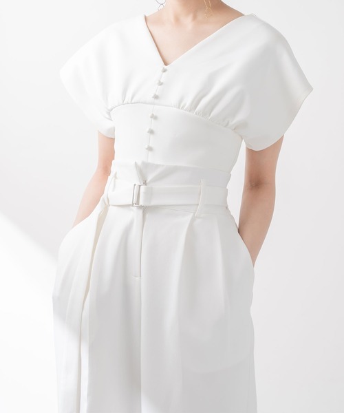 qumerry.（キュメリ）の「バックレースアップトップス（その他トップス・レディース・ブラック/ホワイト・FREE）」の15枚目の写真