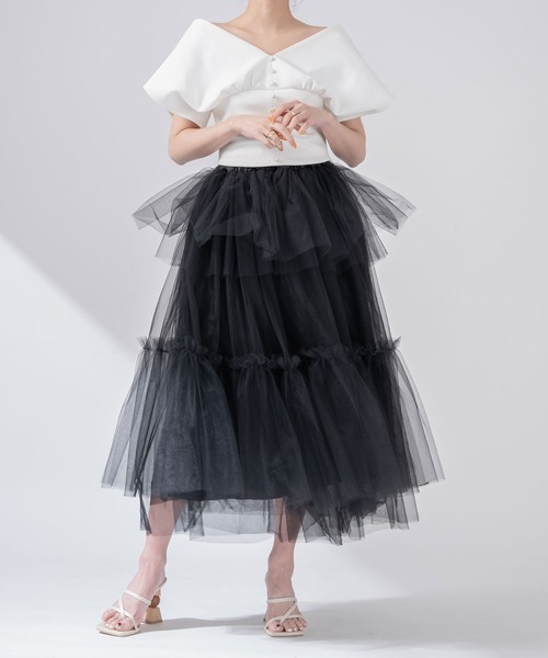 qumerry.（キュメリ）の「バックレースアップトップス（その他トップス・レディース・ブラック/ホワイト・FREE）」の3枚目の写真