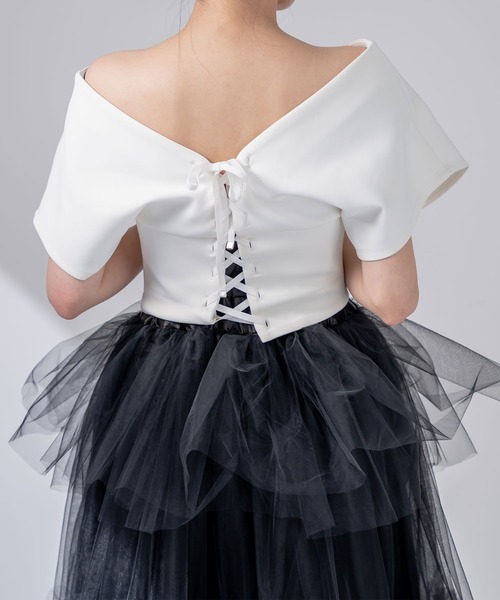 【qumerry. キュメリ】バックレースアップトップス/試着のみ美品/大人可愛 qumerry.（キュメリ）の「バックレースアップトップス（その他