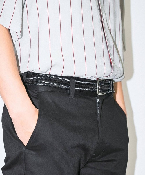 URBAN RESEARCH Sonny Label（アーバンリサーチサニーレーベル）の「OOPS　刻印ベルト（ベルト・メンズ・ブラック/ブラウン・ONE）」の2枚目の写真