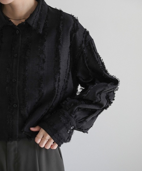 フリンジジャガードショートシャツ（シャツ/ブラウス）｜select MOCA
