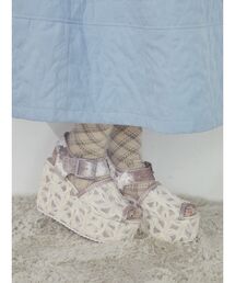 merry jenny | チュールベロア厚底サンダル(サンダル)