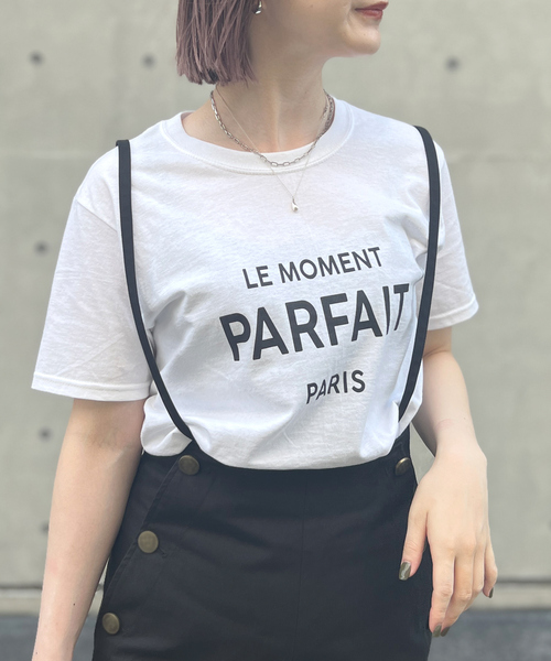 Rouge vif Anna（ルージュヴィフアンナ）の「コンパクトロゴＴシャツ（Tシャツ/カットソー・レディース・チャコールグレー/レッド・フリー）」の10枚目の写真