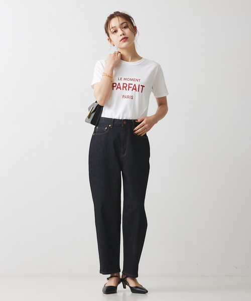 Rouge vif Anna（ルージュヴィフアンナ）の「コンパクトロゴＴシャツ（Tシャツ/カットソー・レディース・チャコールグレー/レッド・フリー）」の15枚目の写真