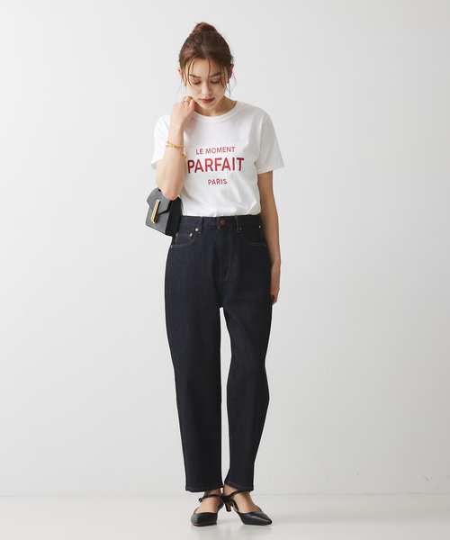 Rouge vif Anna（ルージュヴィフアンナ）の「コンパクトロゴＴシャツ（Tシャツ/カットソー・レディース・チャコールグレー/レッド・フリー）」の16枚目の写真