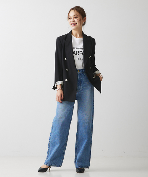 Rouge vif Anna（ルージュヴィフアンナ）の「コンパクトロゴＴシャツ（Tシャツ/カットソー・レディース・チャコールグレー/レッド・フリー）」の17枚目の写真