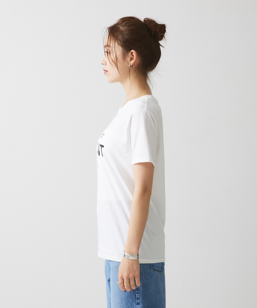 Rouge vif Anna（ルージュヴィフアンナ）の「コンパクトロゴＴシャツ（Tシャツ/カットソー・レディース・チャコールグレー/レッド・フリー）」の18枚目の写真