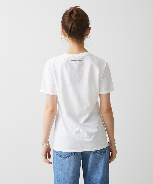 Rouge vif Anna（ルージュヴィフアンナ）の「コンパクトロゴＴシャツ（Tシャツ/カットソー・レディース・チャコールグレー/レッド・フリー）」の19枚目の写真