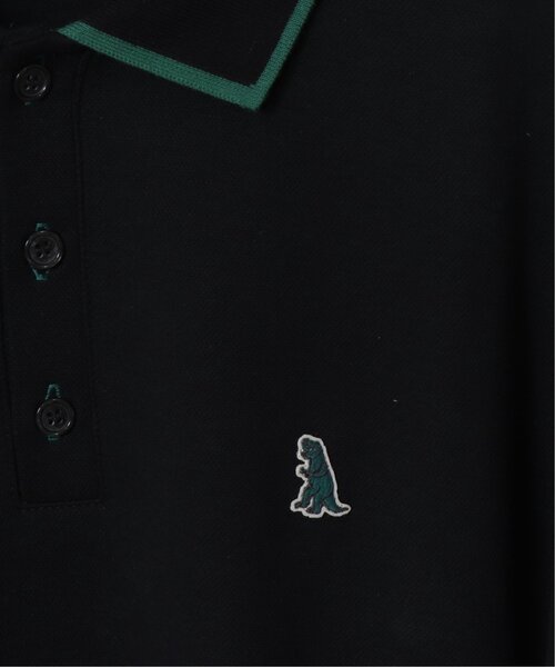 DOUBLE NAME（ダブルネーム）の「m:rex ミニ恐竜ワッペンポロシャツ/ユニセックス可（ポロシャツ・レディース・ブラック/ベージュ/ネイビー/グリーン/キナリ・FREE）」の15枚目の写真