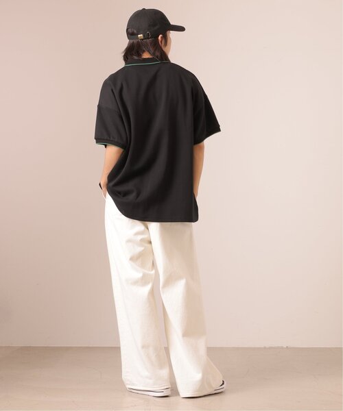 DOUBLE NAME（ダブルネーム）の「m:rex ミニ恐竜ワッペンポロシャツ/ユニセックス可（ポロシャツ・レディース・ブラック/ベージュ/ネイビー/グリーン/キナリ・FREE）」の18枚目の写真