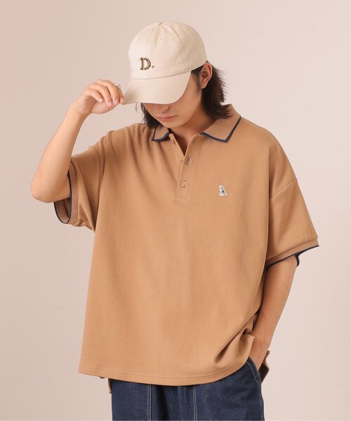DOUBLE NAME（ダブルネーム）の「m:rex ミニ恐竜ワッペンポロシャツ