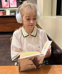 DOUBLE NAME | m:rex ミニ恐竜ワッペンポロシャツ/ユニセックス可(ポロシャツ)