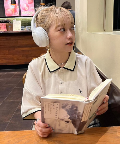 DOUBLE NAME（ダブルネーム）の「m:rex ミニ恐竜ワッペンポロシャツ