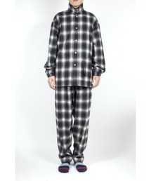 トップス PHINGERIN NIGHT SHIRT NEL OMBRE Grey 76148026_b_06_215.jpg