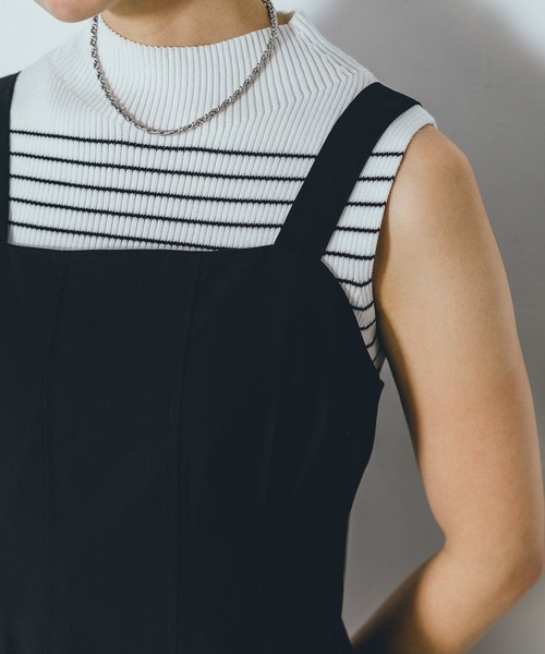 PAGEBOY(ページボーイ)の「ウエストタックジャンスカ(ジャンパースカート・レディース・チャコールグレー/ブラック・FREE)」の18枚目の写真