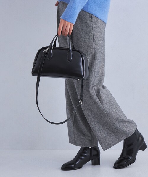 green label relaxing（グリーンレーベルリラクシング）の「クラシック ボストンバッグ（ショルダーバッグ・レディース・ライトブルー/ベージュ/ブラック・FREE）」の4枚目の写真