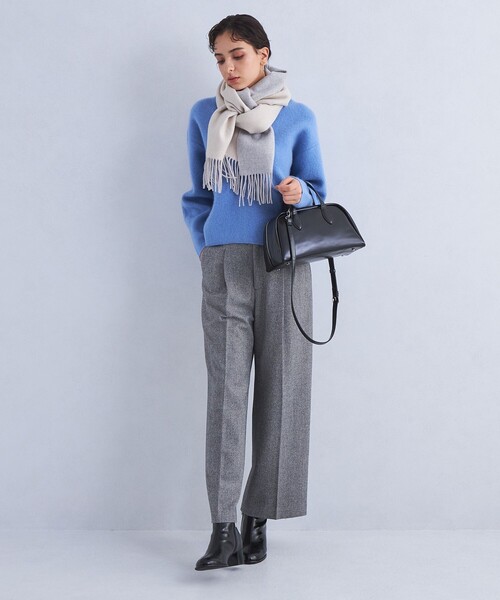 green label relaxing（グリーンレーベルリラクシング）の「クラシック ボストンバッグ（ショルダーバッグ・レディース・ライトブルー/ベージュ/ブラック・FREE）」の6枚目の写真