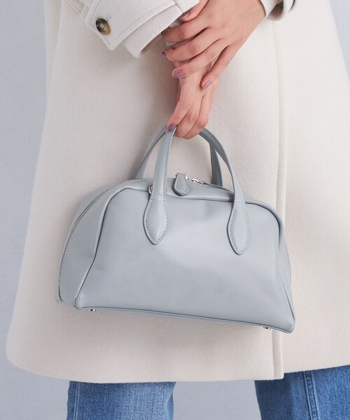 green label relaxing（グリーンレーベルリラクシング）の「クラシック ボストンバッグ（ショルダーバッグ・レディース・ライトブルー/ベージュ/ブラック・FREE）」の7枚目の写真
