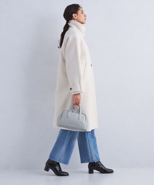 green label relaxing（グリーンレーベルリラクシング）の「クラシック ボストンバッグ（ショルダーバッグ・レディース・ライトブルー/ベージュ/ブラック・FREE）」の9枚目の写真