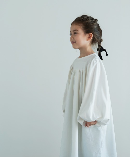 riziere（リジェール）の「ピュアコットンバルーンスリーブワンピース