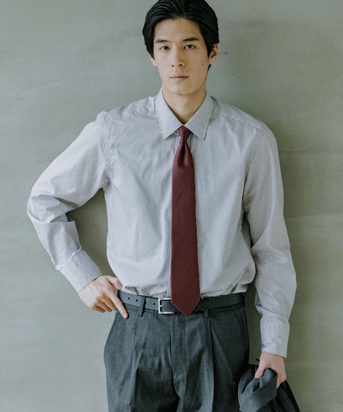 GLOBAL WORK(グローバルワーク)の「ブロードシャツ/Salon de GW/963204(シャツ/ブラウス・メンズ・サックスブルー/オフホワイト/ブルー系その他/ブラック・MEDIUM/SMALL/X-LARGE/LARGE)」の3枚目の写真