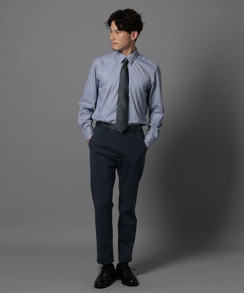 GLOBAL WORK(グローバルワーク)の「ブロードシャツ/Salon de GW/963204(シャツ/ブラウス・メンズ・サックスブルー/オフホワイト/ブルー系その他/ブラック・MEDIUM/SMALL/X-LARGE/LARGE)」の13枚目の写真