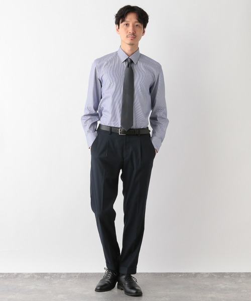 GLOBAL WORK(グローバルワーク)の「ブロードシャツ/Salon de GW/963204(シャツ/ブラウス・メンズ・サックスブルー/オフホワイト/ブルー系その他/ブラック・MEDIUM/SMALL/X-LARGE/LARGE)」の5枚目の写真