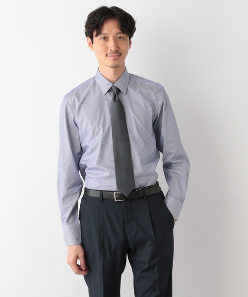 GLOBAL WORK(グローバルワーク)の「ブロードシャツ/Salon de GW/963204(シャツ/ブラウス・メンズ・サックスブルー/オフホワイト/ブルー系その他/ブラック・MEDIUM/SMALL/X-LARGE/LARGE)」の8枚目の写真