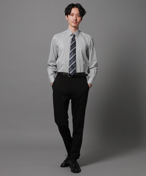 GLOBAL WORK(グローバルワーク)の「ブロードシャツ/Salon de GW/963204(シャツ/ブラウス・メンズ・サックスブルー/オフホワイト/ブルー系その他/ブラック・MEDIUM/SMALL/X-LARGE/LARGE)」の17枚目の写真