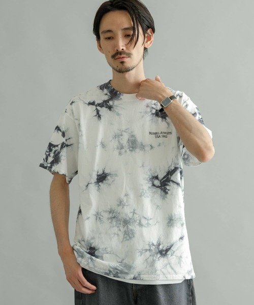 Russell Athletic（ラッセルアスレティック）の「RUSSELL ATHLETIC タイダイTシャツ（Tシャツ/カットソー・メンズ・ブルー系その他/ブラック系その他・LARGE/MEDIUM）」の3枚目の写真