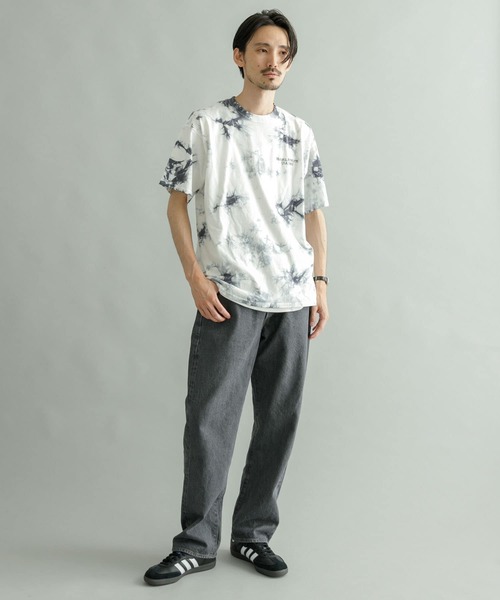 Russell Athletic（ラッセルアスレティック）の「RUSSELL ATHLETIC タイダイTシャツ（Tシャツ/カットソー・メンズ・ブルー系その他/ブラック系その他・LARGE/MEDIUM）」の4枚目の写真