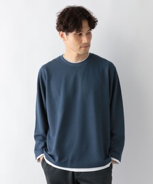 クルーネックレイヤード/長袖/704824