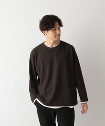 クルーネックレイヤード/長袖/704824