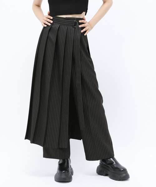 【新品】yuni プリーツスカート 尾州産オリジナルチェック生地】ロングプリーツスカート - yuni