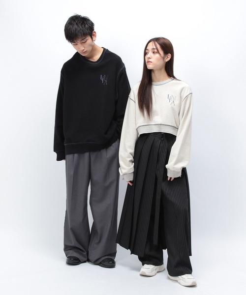 Anui（アニュイ）の「【TGC teen 着用アイテム/UNISEX】プリーツスカート×スラックス（その他パンツ・レディース・ストライプ/ブラック・S/M）」の17枚目の写真
