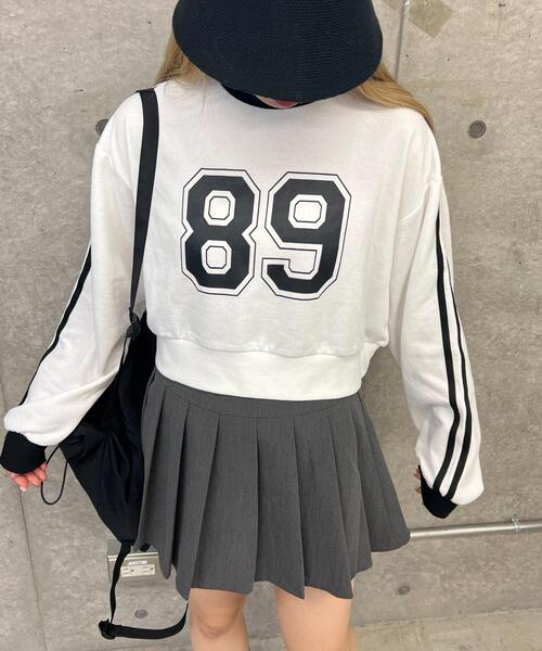 PHILLY（フィリー）の「【PHILLY】2ラインナンバリングショートスウェット（スウェット・レディース・グレー/ホワイト/ブラック・FREE）」の7枚目の写真