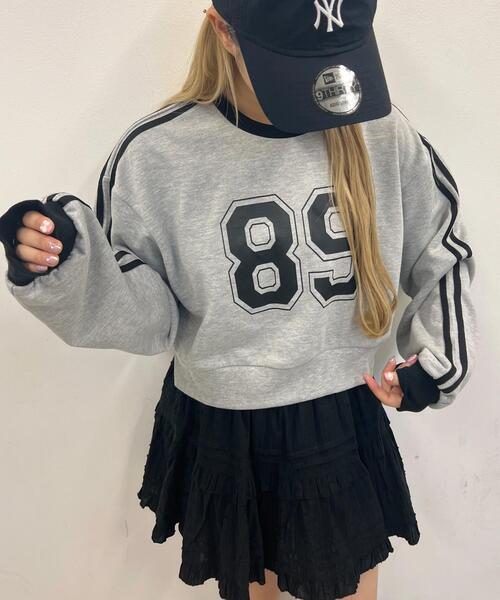 PHILLY（フィリー）の「【PHILLY】2ラインナンバリングショートスウェット（スウェット・レディース・グレー/ホワイト/ブラック・FREE）」の20枚目の写真