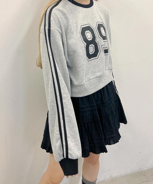 PHILLY（フィリー）の「【PHILLY】2ラインナンバリングショートスウェット（スウェット・レディース・グレー/ホワイト/ブラック・FREE）」の22枚目の写真