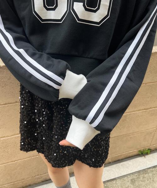 PHILLY（フィリー）の「【PHILLY】2ラインナンバリングショートスウェット（スウェット・レディース・グレー/ホワイト/ブラック・FREE）」の12枚目の写真