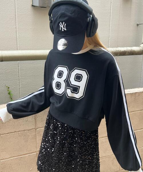 PHILLY（フィリー）の「【PHILLY】2ラインナンバリングショートスウェット（スウェット・レディース・グレー/ホワイト/ブラック・FREE）」の14枚目の写真