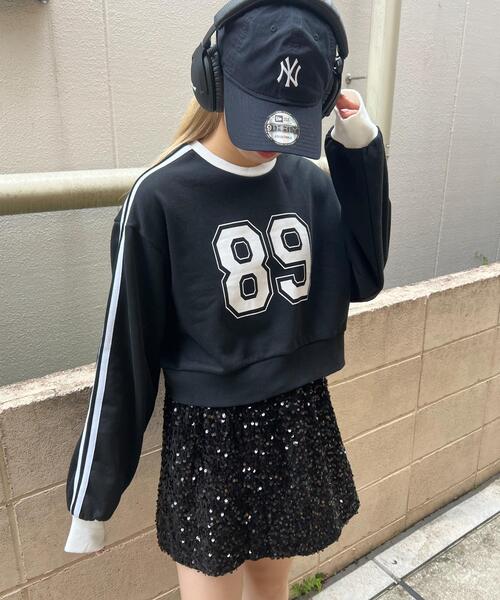 PHILLY（フィリー）の「【PHILLY】2ラインナンバリングショートスウェット（スウェット・レディース・グレー/ホワイト/ブラック・FREE）」の15枚目の写真