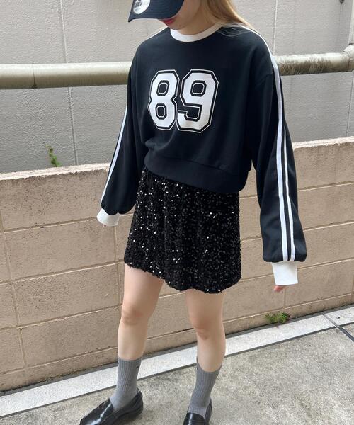 PHILLY（フィリー）の「【PHILLY】2ラインナンバリングショートスウェット（スウェット・レディース・グレー/ホワイト/ブラック・FREE）」の17枚目の写真