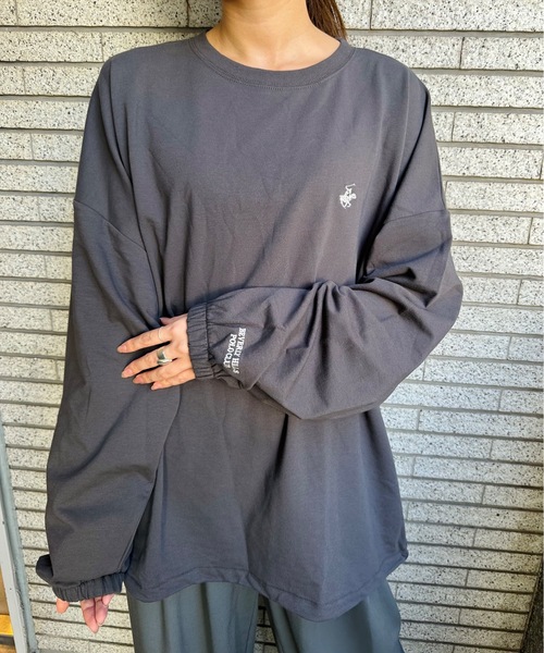 BEVERLY HILLS POLO CLUB(ビバリーヒルズポロクラブ)の「BEVERLY HILLS POLO CLUB/ビバリーヒルズポロクラブ / ミニ裏毛BIGスウェット(スウェット・レディース・アイボリー/ブラック/ブラウン/グリーン/グレー/ブルー/オレンジ/ネイビー・MEDIUM/LARGE/X-LARGE)」の1枚目の写真