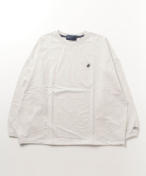 BEVERLY HILLS POLO CLUB(ビバリーヒルズポロクラブ)の「BEVERLY HILLS POLO CLUB/ビバリーヒルズポロクラブ / ミニ裏毛BIGスウェット(スウェット・レディース・アイボリー/ブラック/ブラウン/グリーン/グレー/ブルー/オレンジ/ネイビー・MEDIUM/LARGE/X-LARGE)」の15枚目の写真